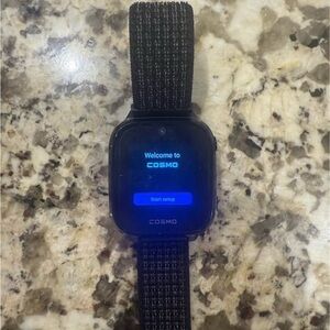 Kids Smartwatch in Black with Woven Band